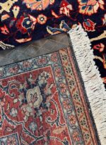 Persian Kashan Sarouk Handwoven Wool Rug – Classic Floral Medallion Carpet (278 × 183 cm) - Image 4