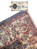 Handwoven Persian Tribal Rug – Item 21 (10.8 x 7.3 ft) - Image 6