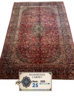 Antique Persian Kashan Rug – Circa 1920 (Approx. 100 Years Old)  Item 25 | Size: 10.11 x 7.4 ft