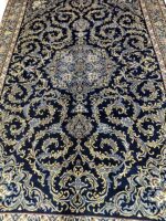 Modern Kashan Handwoven Carpet – Deep Navy Elegance (Item 29) - Image 7