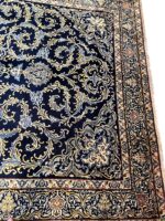 Modern Kashan Handwoven Carpet – Deep Navy Elegance (Item 29) - Image 3