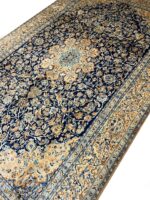Fine Persian Nain "Shish-La" Design – Top Quality Kork Wool & Pure Silk-Item No 35 - Image 5
