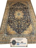 Fine Persian Nain "Shish-La" Design – Top Quality Kork Wool & Pure Silk-Item No 35
