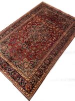 Master-Crafted Kashan Medallion Rug – Kork Wool | Hand-Knotted Persian Carpet (Item 46) - Image 3