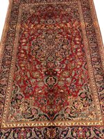 Master-Crafted Kashan Medallion Rug – Kork Wool | Hand-Knotted Persian Carpet (Item 46) - Image 2