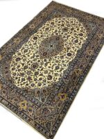 Signature Kashan Masterpiece – Kork Wool Medallion Rug | Hand-Knotted Persian Carpet (Item 47) - Image 3