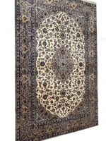 Signature Kashan Masterpiece – Kork Wool Medallion Rug | Hand-Knotted Persian Carpet (Item 47) - Image 4