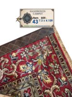 Tabriz Royal Floral Rug – Wool & Silk | Garden of Paradise Design No 43 - Image 3