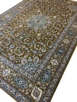 Sheikh Safi (Ardabil) Design Rug – Bronze & Blue Kork Wool Masterpiece | Hand-Knotted item 4 - Image 5