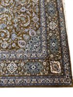 Sheikh Safi (Ardabil) Design Rug – Bronze & Blue Kork Wool Masterpiece | Hand-Knotted item 4 - Image 3
