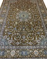 Sheikh Safi (Ardabil) Design Rug – Bronze & Blue Kork Wool Masterpiece | Hand-Knotted item 4 - Image 2