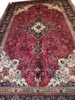 Handwoven Tabriz Style Oriental Carpet – Crimson Medallion Masterpiece | Item 12 - Image 2