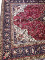 Handwoven Tabriz Style Oriental Carpet – Crimson Medallion Masterpiece | Item 12 - Image 8