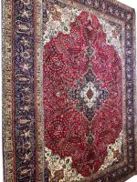 Handwoven Tabriz Style Oriental Carpet – Crimson Medallion Masterpiece | Item 12 - Image 4