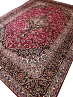 Grand Handwoven Kashan Medallion Carpet Item #15 - Image 7