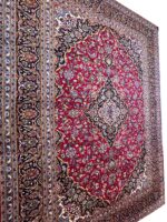 Grand Handwoven Kashan Medallion Carpet Item #15 - Image 4