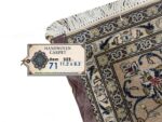 Item 71: Fine Hand-Knotted Persian Kashan Rug – Ivory & Slate Blue Elegance - Image 2