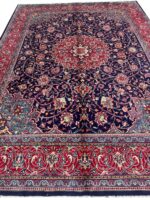 Item 74: Fine Hand-Knotted Traditional Sarouk Carpet – Royal Persian Elegance