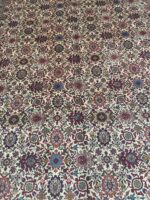 Item 76: Fine Hand-Knotted 50 Raj All-Over Tabriz Carpet – Masterpiece of City Weaving - Image 6