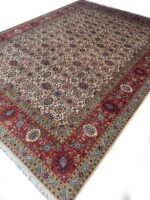 Item 76: Fine Hand-Knotted 50 Raj All-Over Tabriz Carpet – Masterpiece of City Weaving - Image 5