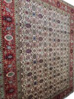 Item 76: Fine Hand-Knotted 50 Raj All-Over Tabriz Carpet – Masterpiece of City Weaving - Image 4