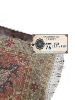 Item 76: Fine Hand-Knotted 50 Raj All-Over Tabriz Carpet – Masterpiece of City Weaving - Image 2