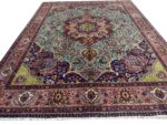 Item 80: Rare Turquoise Masterpiece – Fine Handwoven Tabriz Persian Carpet
