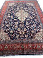 Fine Hand-Knotted Sarouk Persian Carpet – Diamond Medallion Floral Rug (Item 110)