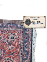 Fine Hand-Knotted Sarouk Persian Carpet – Diamond Medallion Floral Rug (Item 110) - Image 2
