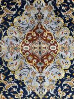 Signed Masterpiece Fine Kork Wool Kashan Carpet – Luxury Handmade Persian Rug (Item 91) - Image 7