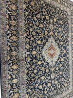Signed Masterpiece Fine Kork Wool Kashan Carpet – Luxury Handmade Persian Rug (Item 91) - Image 6