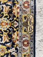Signed Masterpiece Fine Kork Wool Kashan Carpet – Luxury Handmade Persian Rug (Item 91) - Image 5