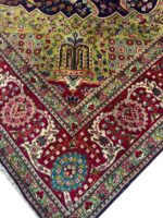Signed Fine Yalameh Masterpiece Persian Rug – Geometric Medallion Luxury Carpet (Item 92) - Image 7