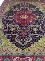 Signed Fine Yalameh Masterpiece Persian Rug – Geometric Medallion Luxury Carpet (Item 92) - Image 8
