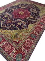 Signed Fine Yalameh Masterpiece Persian Rug – Geometric Medallion Luxury Carpet (Item 92) - Image 6