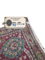 Signed Fine Yalameh Masterpiece Persian Rug – Geometric Medallion Luxury Carpet (Item 92) - Image 2