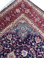 Fine Persian Sarouk Masterpiece Rug – Classic Star Medallion Handmade Carpet (Item 93) - Image 7