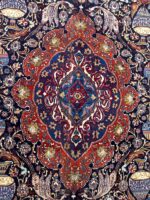 Fine Persian Kashmar “Zirhaki” Masterpiece Rug – Pictorial Antique Design Carpet (Item 94) - Image 7