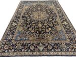 Handwoven Kashan Persian Carpet – Cool Tone Shah Abbasi Medallion Rug (Item 97)
