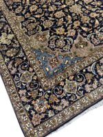 Handwoven Kashan Persian Carpet – Cool Tone Shah Abbasi Medallion Rug (Item 97) - Image 3