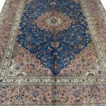 Handwoven Persian Carpet – Royal Turquoise & Dusty Rose Medallion Rug (Item 99)