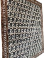 Fine Senneh Design Handwoven Carpet – Classic Boteh (Paisley) Motif Rug (Item 103) - Image 7