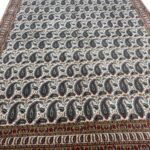 Fine Senneh Design Handwoven Carpet – Classic Boteh (Paisley) Motif Rug (Item 103)