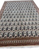 Fine Senneh Design Handwoven Carpet – Classic Boteh (Paisley) Motif Rug (Item 103)