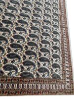 Fine Senneh Design Handwoven Carpet – Classic Boteh (Paisley) Motif Rug (Item 103) - Image 4