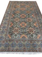 Fine Hand-Knotted Yalameh Persian Rug – Geometric Tribal Star Medallion Carpet (Item 105)
