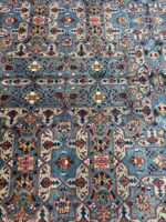 Fine Hand-Knotted Kashmar Persian Rug – Architectural Geometric Lattice Carpet (Item 106) - Image 6