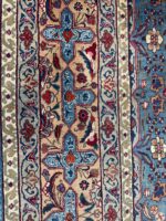 Fine Hand-Knotted Kashmar Persian Rug – Architectural Geometric Lattice Carpet (Item 106) - Image 4