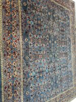 Fine Hand-Knotted Kashmar Persian Rug – Architectural Geometric Lattice Carpet (Item 106) - Image 3