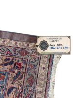 Fine Hand-Knotted Kashmar Persian Rug – Architectural Geometric Lattice Carpet (Item 106) - Image 2